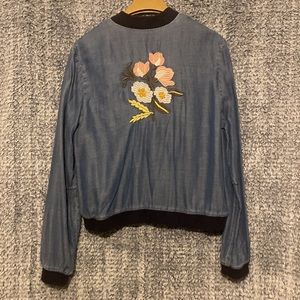 Floral Zip-Up Jacket